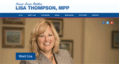 Desktop Screenshot of lisathompsonmpp.ca